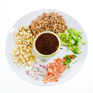 Leaf-Wrapped Bite-Size Appetizer (Miang Kham) Stock Photos