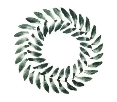 Leaf wreath Stock Illustration