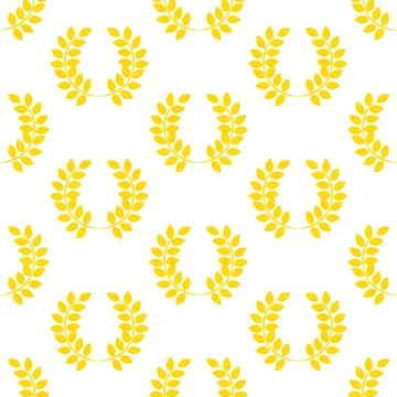 Leaf wreath pattern Illustrazione stock