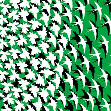 Leafbird Illustrazione stock