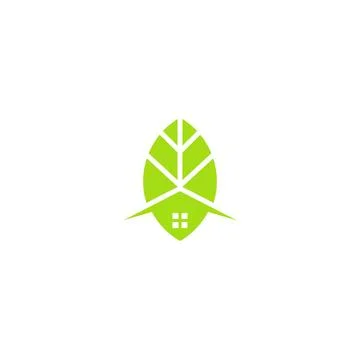 Leafhouse icon logo Stock Illustration