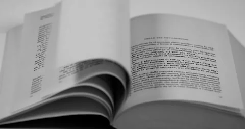 Leafing Through a Book 스톡 동영상 147386293