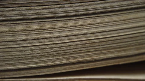 Leafing through the pages of an old book Stock Footage 146392108