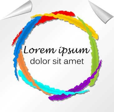 Leaflet background in grunge style Stock Illustration