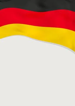 Leaflet design with flag of Germany. Vector template. イラスト素材