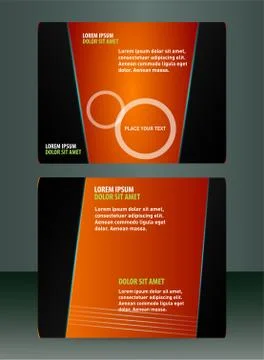 Leaflet design Stock Illustration