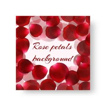Leaflet design template for rose petals Stock Illustration