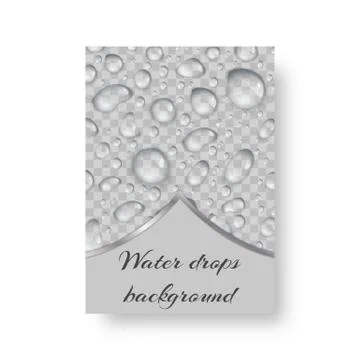 Leaflet with droplets Stock Illustration