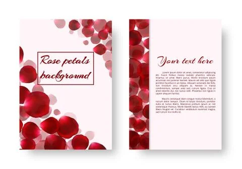 Leaflet with rose petals Stock-Illustration