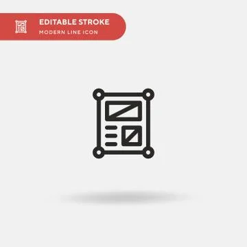 Leaflet Simple vector icon. Illustration symbol design template for web mobil Stock Illustration