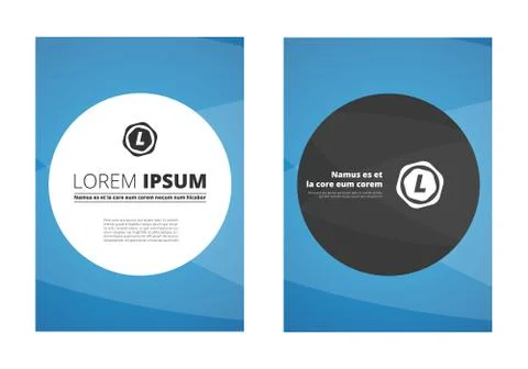 Leaflet template Stock Illustration