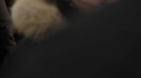 Leafleting at the meeting Stock Footage 30461243