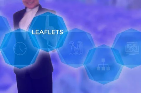 LEAFLETS - technology and business concept Stock Photos