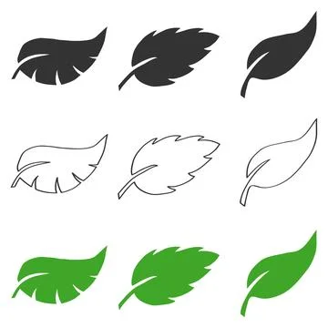 Leaflets of trees Illustrazione stock