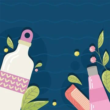 Leafs and reusable elements Stock Illustration