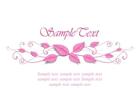 Leafs decoration Stock Illustration