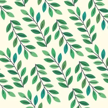 Leafs pattern background イラスト素材