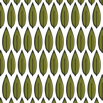 Leafs plants garden nature pattern 스톡 일러스트
