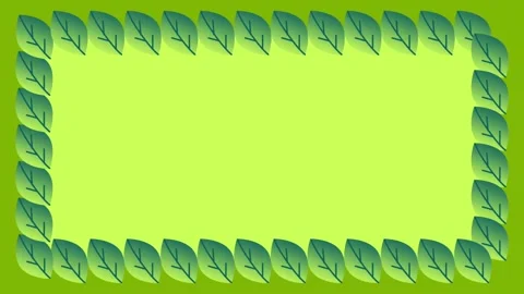 Leafy Frame Corners Stock Footage 335630234