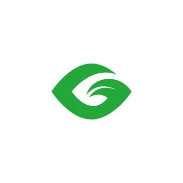 Leafy G letter vector symbol design Stock Illustration