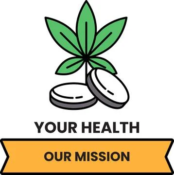 A leafy green plant with two small round objects on top of it Stock Illustration