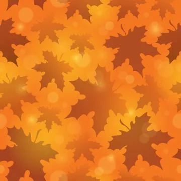 Leafy seamless background - illustration. Stock Illustration