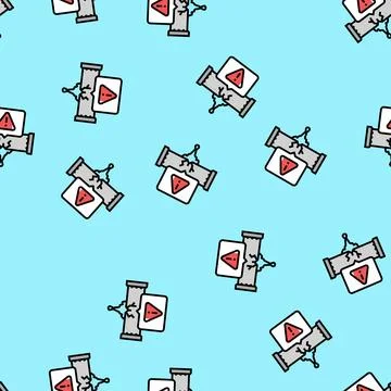 Leak detection water saving vector seamless pattern Illustrazione stock