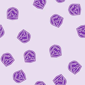 Leak proof design glyph seamless pattern Stock Illustration