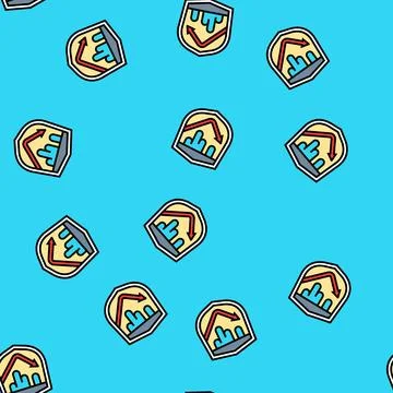 Leak proof design vector seamless pattern Illustrazione stock
