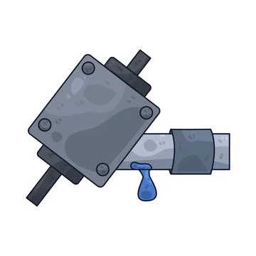 Leak sensor illustration Stock Illustration