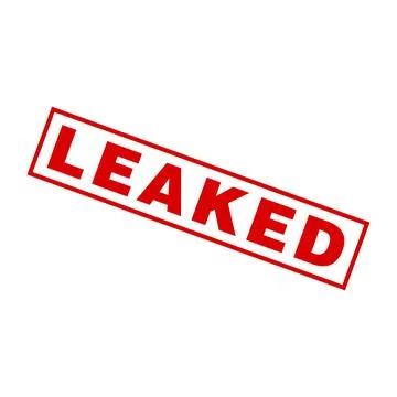 Leaked Letter Rubber Stamp Vector Design Template Illustrazione stock