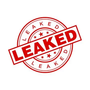 Leaked Letter Rubber Stamp Vector Design Template Stock Illustration