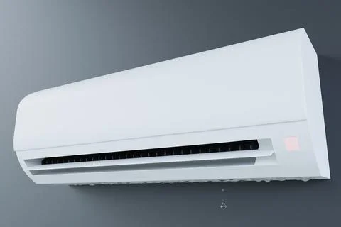 Leaking air conditioner 3d Stock Photos