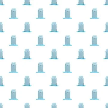 Leaking dishwasher causing water damage seamless pattern Stock Illustration