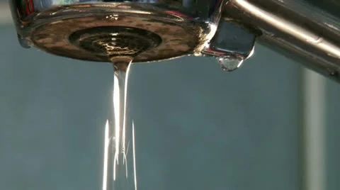 Leaking Faucet. Water drop normal speed Video stock 20512998