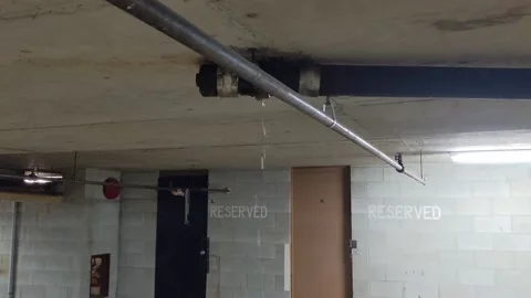 Leaking pipe Stock Footage 178209296