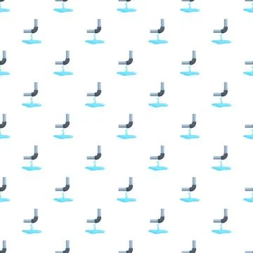 Leaking pipe pattern representing water damage concept Stock Illustration