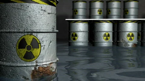 Leaking Radioactive Toxic Waste Stock Footage