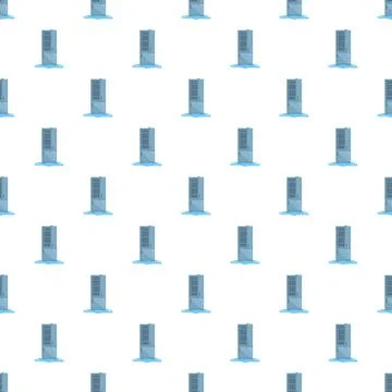 Leaking refrigerator unit creating water puddle pattern Stock Illustration