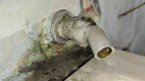 Leaking water tap Stock Footage 285903313