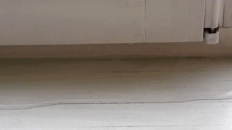 Leaking window frame. Stock Footage 114747798