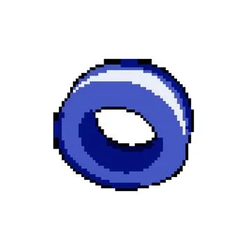 Leakproof pipe seal tape pixel art vector illustration Stockillustratie