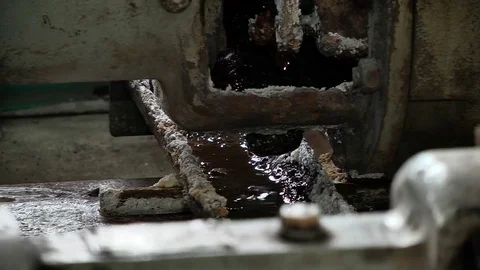 Leaks in the pump in the boiler room Video stock 72634937