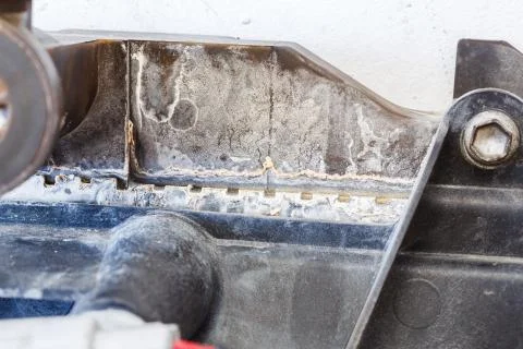 Leaky car radiator Stock Photos