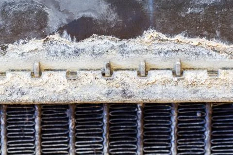 Leaky car radiator Stock Photos