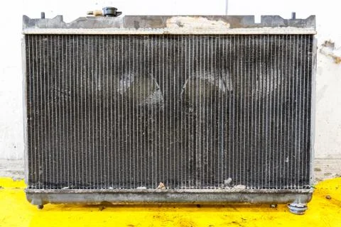 Leaky car radiator Stock Photos