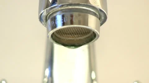 Leaky faucet tap macro; 2 Stock Footage 10774367