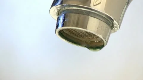 Leaky faucet tap macro; 3 Stock Footage 10774384