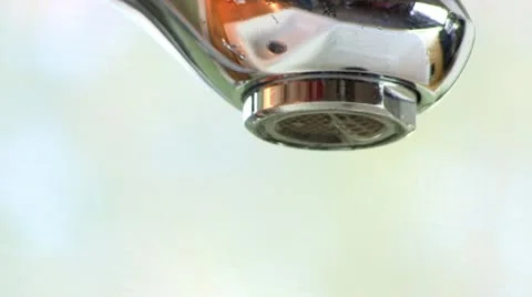 Leaky faucet tap macro; 7 Stock Footage 10785575