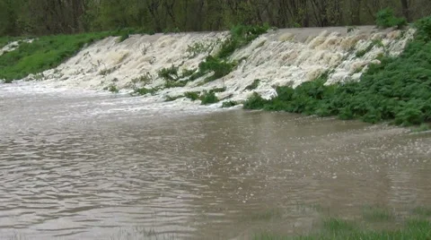 Leaky Levee Stock Footage 54755463